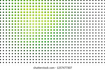 Light Green vector cover with spots. Illustration with set of shining colorful abstract circles. Pattern for ads, leaflets.