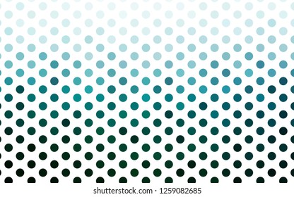 Light Green vector cover with spots. Modern abstract illustration with colorful water drops. Template for your brand book.