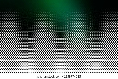 Light Green vector cover with spots. Blurred decorative design in abstract style with bubbles. Design for business adverts.