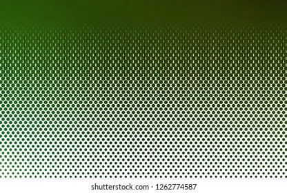 Light Green vector cover with spots. Beautiful colored illustration with blurred circles in nature style. Design for posters, banners.