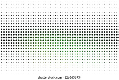 Light Green vector cover with spots. Abstract illustration with colored bubbles in nature style. Pattern for ads, leaflets.