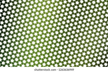 Light Green vector cover with spots. Beautiful colored illustration with blurred circles in nature style. Pattern for ads, leaflets.