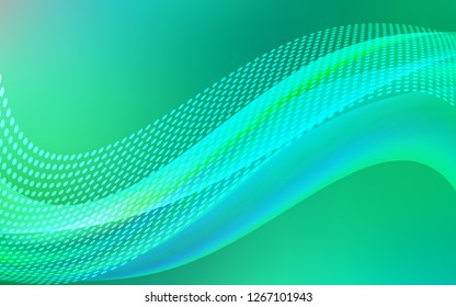 Light Green vector cover with spots, lines. Glitter abstract illustration with connection of triangle structure. Design for your business advert.