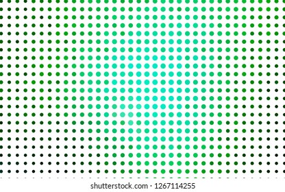 Light Green vector cover with spots. Beautiful colored illustration with blurred circles in nature style. Design for business adverts.