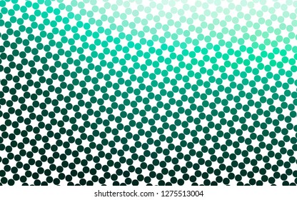 Light Green vector cover with spots. Glitter abstract illustration with blurred drops of rain. Design for posters, banners.