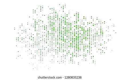 Light Green vector cover with spots. Blurred bubbles on abstract background with colorful gradient. Pattern for ads, booklets.