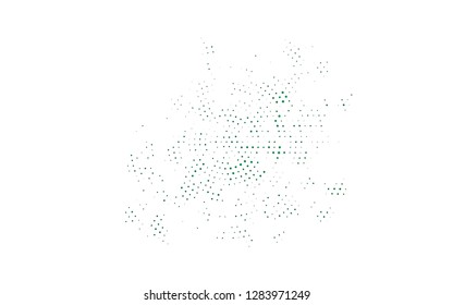 Light Green vector cover with spots. Abstract illustration with colored bubbles in nature style. Template for your brand book.