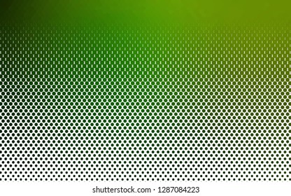 Light Green vector cover with spots. Illustration with set of shining colorful abstract circles. Design for posters, banners.