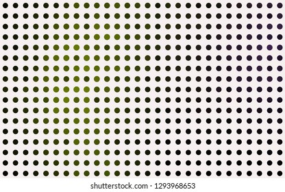 Light Green vector cover with spots. Blurred bubbles on abstract background with colorful gradient. Template for your brand book.