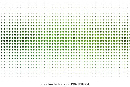 Light Green vector cover with spots. Beautiful colored illustration with blurred circles in nature style. Template for your brand book.