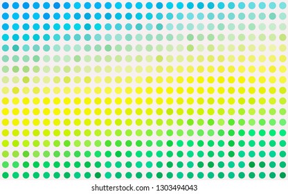 Light Green vector cover with spots. Abstract illustration with colored bubbles in nature style. Pattern for beautiful websites.