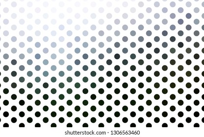 Light Green vector cover with spots. Blurred decorative design in abstract style with bubbles. Design for posters, banners.