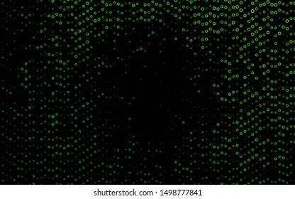 Light Green vector cover with spots. Blurred decorative design in abstract style with bubbles. Design for posters, banners.