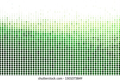 Light Green vector cover with spots. Glitter abstract illustration with blurred drops of rain. Design for business adverts.