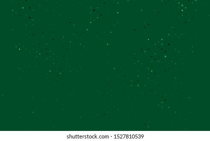 Light Green vector cover with spots. Modern abstract illustration with colorful water drops. Pattern of water, rain drops.
