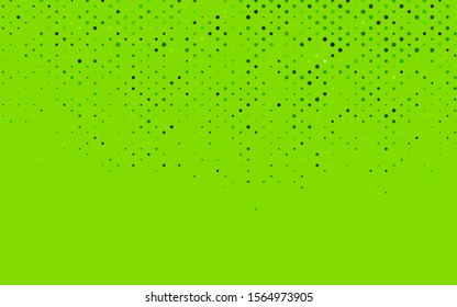 Light Green vector cover with spots. Blurred decorative design in abstract style with bubbles. Pattern for beautiful websites.