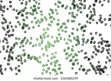 Light Green vector cover with spots. Blurred decorative design in abstract style with bubbles. Completely new template for your brand book.