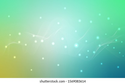 Light Green vector cover with spots. Blurred decorative design in abstract style with bubbles. Pattern can be used as texture of water, rain drops.