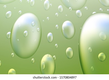 Light Green vector cover with spots. Blurred decorative design in abstract style with bubbles. The pattern can be used for aqua ad, booklets.