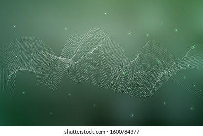 Light Green vector cover with spots. Modern abstract illustration with colorful water drops. The pattern can be used for beautiful websites.