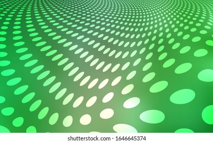 Light Green vector cover with spots. Modern abstract illustration with colorful water drops. Completely new template for your brand book.