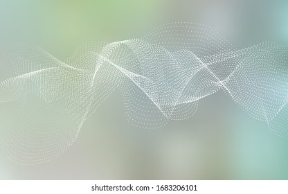 Tapa vectorial verde claro con manchas. Decoración borrosa de estilo abstracto con burbujas. El patrón puede utilizarse para anuncios, folletos de líquido.