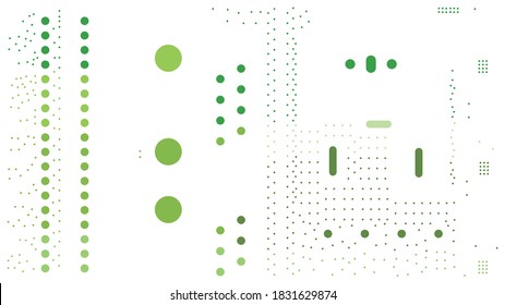 Light Green vector cover with spots. Abstract illustration with colored bubbles in nature style. Pattern for beautiful websites.