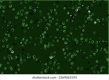 Light Green vector cover with spots. Blurred decorative design in abstract style with bubbles. Completely new template for your brand book.