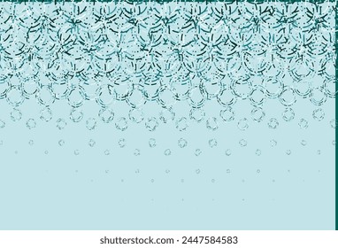 Cubierta de Vector verde claro con manchas. Ilustración Abstractas con burbujas de colores en estilo de la naturaleza. Patrón para anuncios, folletos.