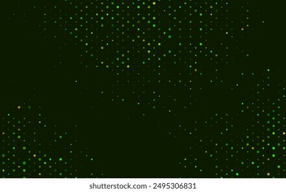Cubierta de Vector verde claro con manchas. Ilustración Abstractas con burbujas de colores en estilo de la naturaleza. Plantilla para tu libro de marca.
