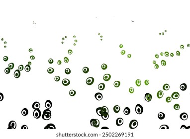 Light Green vector cover with spots. Illustration with set of shining colorful abstract circles. Pattern for ads, leaflets.