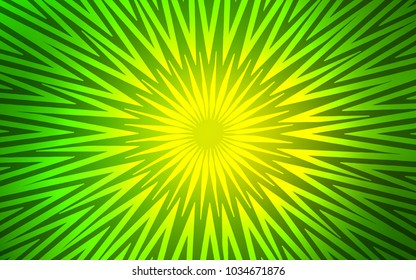 Light Green vector cover with stright stripes. Decorative shining illustration with lines on abstract template. Pattern for your busines websites.