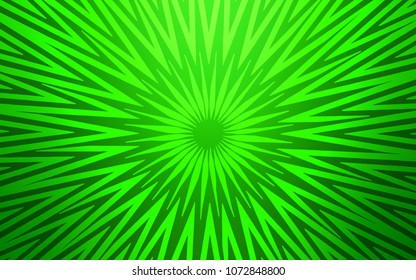 Light Green vector cover with stright stripes. Glitter abstract illustration with colored sticks. Best design for your ad, poster, banner.