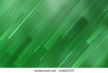 Light Green vector cover with stright stripes. Glitter abstract illustration with colored sticks. Pattern for your busines websites.
