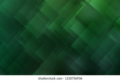 Light Green vector cover with stright stripes. Decorative shining illustration with lines on abstract template. Pattern for ads, posters, banners.