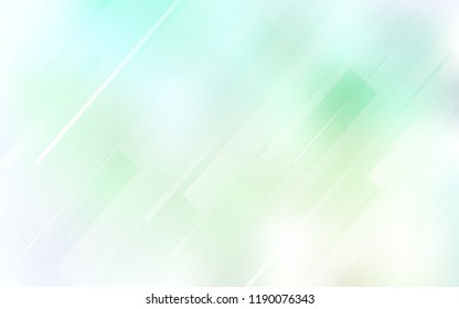 Light Green vector cover with stright stripes. Blurred decorative design in simple style with lines. The pattern for ad, booklets, leaflets.