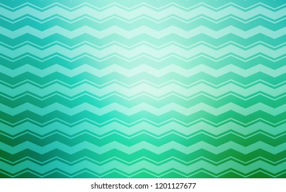Light Green vector cover with stright stripes. Colorful shining illustration with lines on abstract template. Pattern for ad, booklets, leaflets.