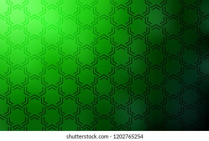 Light Green vector cover with stright stripes. Glitter abstract illustration with colored sticks. Pattern for ads, posters, banners.