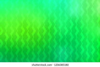 Light Green vector cover with stright stripes. Shining colored illustration with sharp stripes. Pattern for your busines websites.