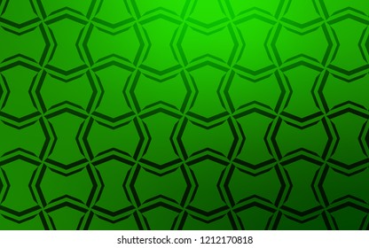 Light Green vector cover with stright stripes. Blurred decorative design in simple style with lines. Template for your beautiful backgrounds.