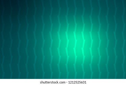 Light Green vector cover with stright stripes. Decorative shining illustration with lines on abstract template. Smart design for your business advert.