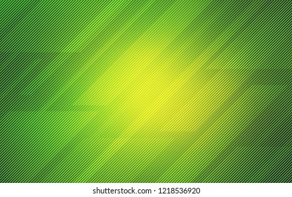 Light Green vector cover with stright stripes. Lines on blurred abstract background with gradient. The pattern for ad, booklets, leaflets.