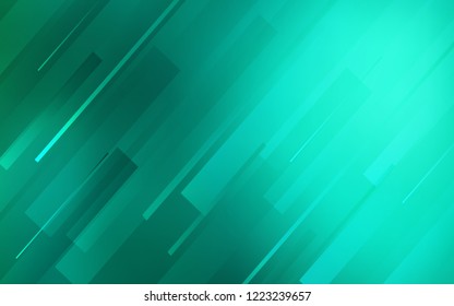 Light Green vector cover with stright stripes. Blurred decorative design in simple style with lines. Smart design for your business advert.