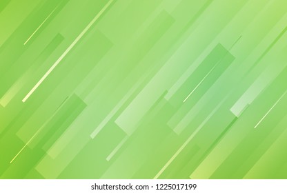 Light Green vector cover with stright stripes. Glitter abstract illustration with colored sticks. Template for your beautiful backgrounds.