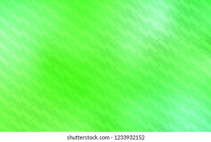 Light Green vector cover with stright stripes. Modern geometrical abstract illustration with Lines. Best design for your ad, poster, banner.