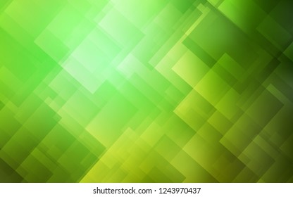 Light Green vector cover with stright stripes. Glitter abstract illustration with colored sticks. Template for your beautiful backgrounds.