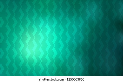 Light Green vector cover with stright stripes. Lines on blurred abstract background with gradient. Best design for your ad, poster, banner.