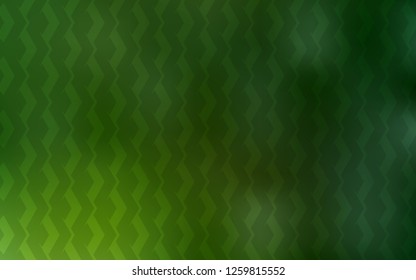 Light Green vector cover with stright stripes. Lines on blurred abstract background with gradient. Pattern for ads, posters, banners.