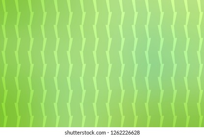 Light Green vector cover with stright stripes. Lines on blurred abstract background with gradient. Smart design for your business advert.