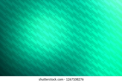 Light Green vector cover with stright stripes. Colorful shining illustration with lines on abstract template. Pattern for ads, posters, banners.